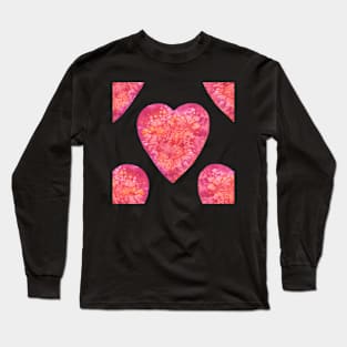 Valentine's Day Red Hearts pattern Long Sleeve T-Shirt